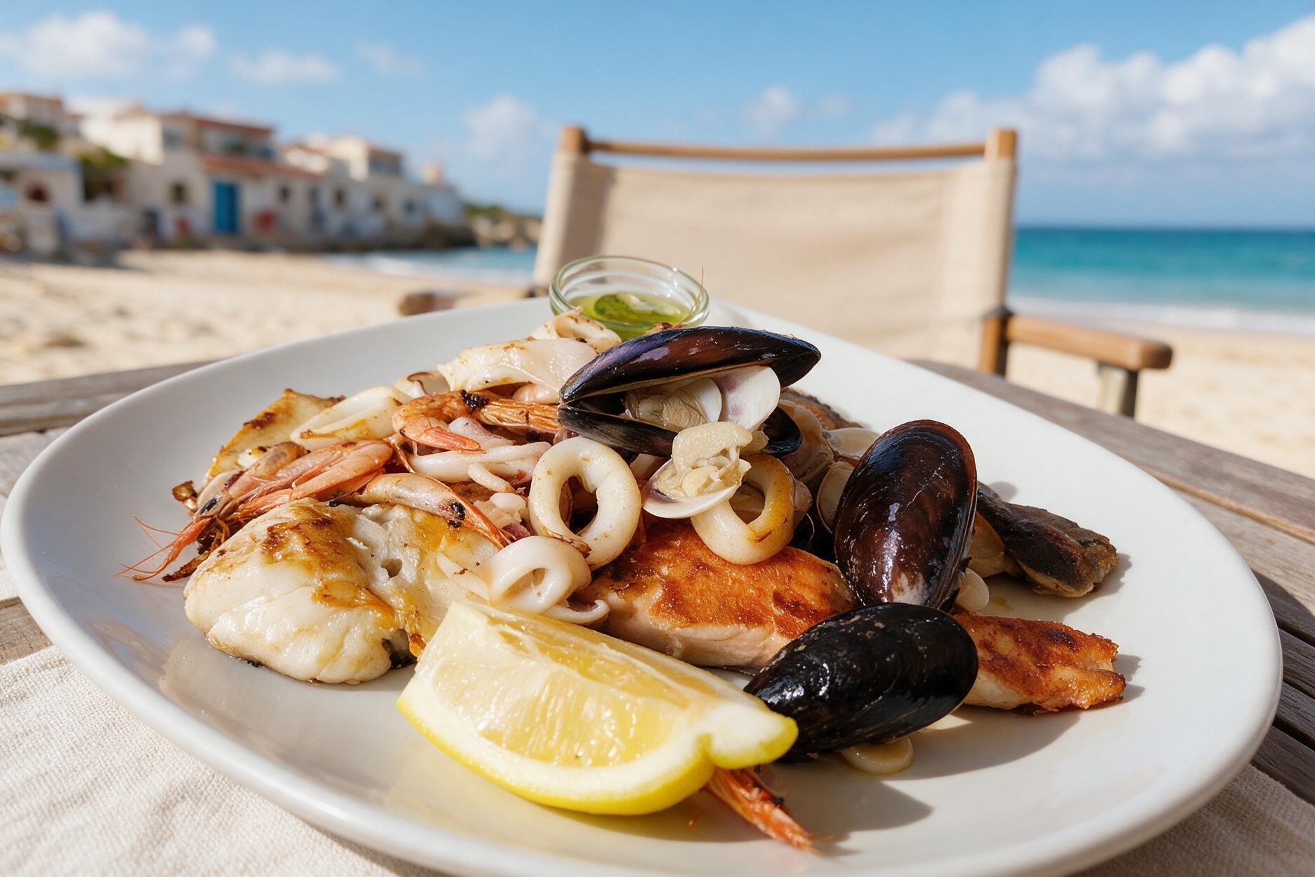 Parrillada variada de pescado y marisco de La Resalá Chiringuito